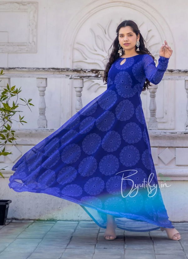 FG Beautiful Georgette Printed Anarkali Kurtis Catalog